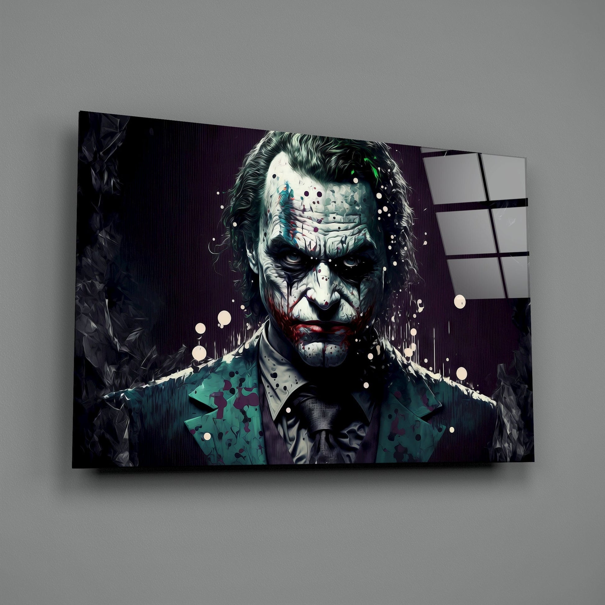 Joker Glass Wall Art  || Designers Collection
