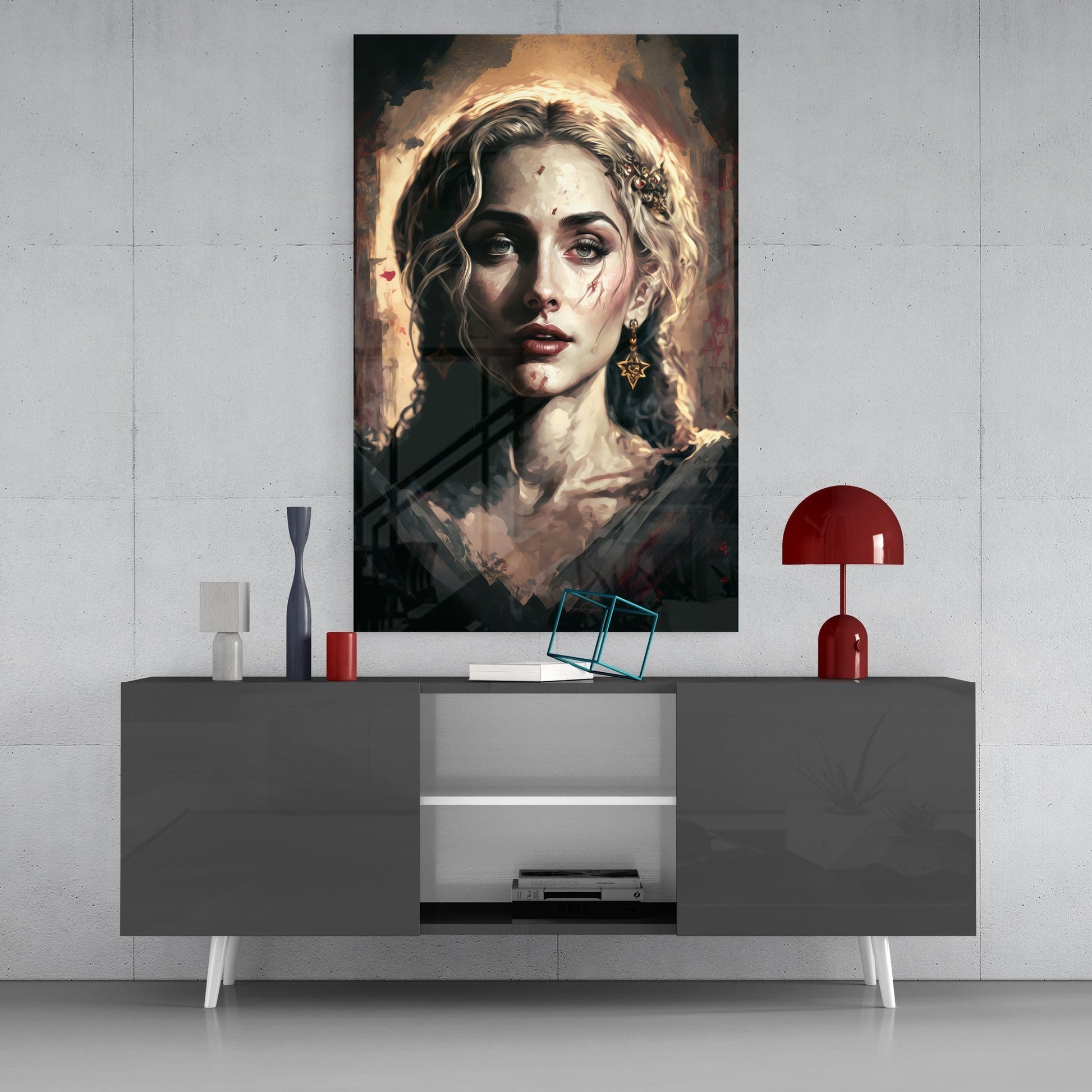 Madonna Glass Wall Art  || Designers Collection