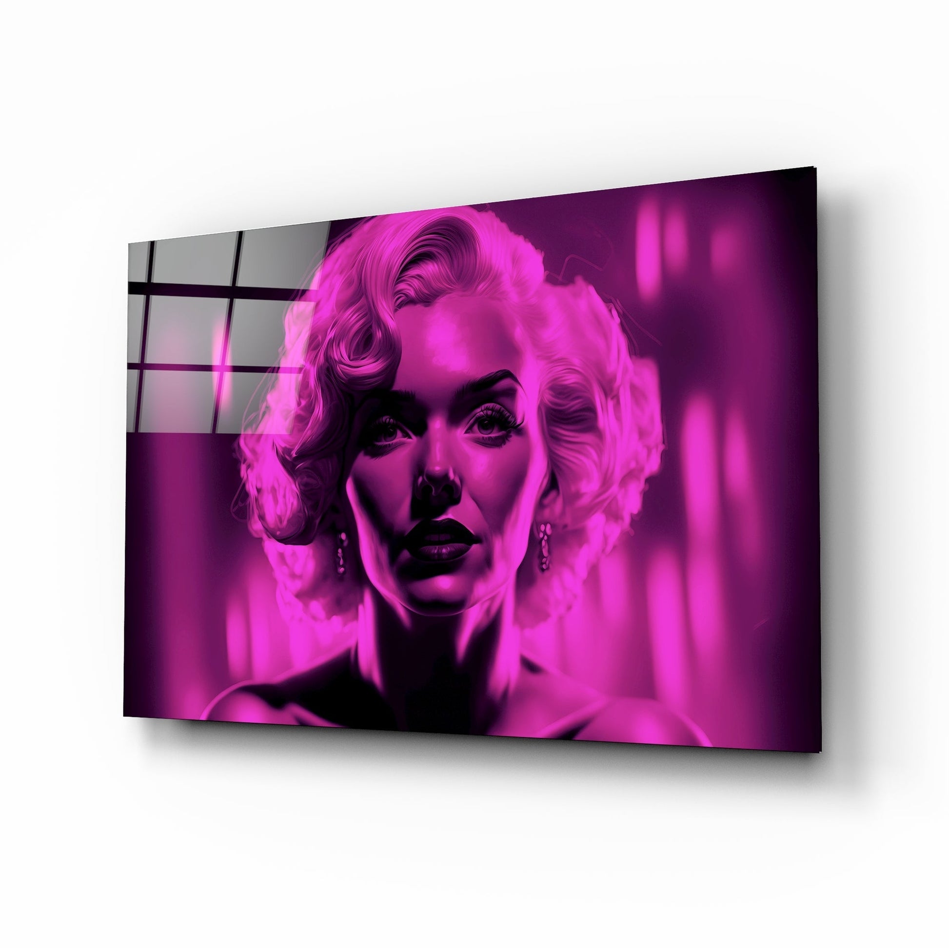 Marilyn Monroe Glass Wall Art  || Designers Collection