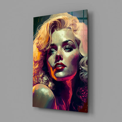 Marilyn Monroe Glass Wall Art  || Designers Collection