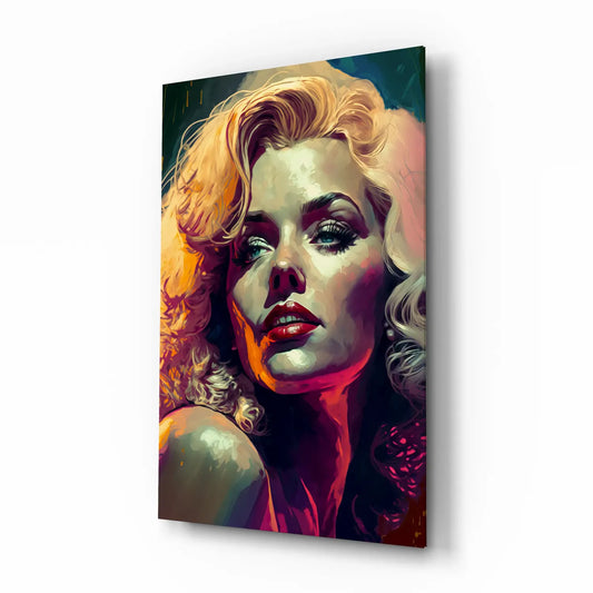 Marilyn Monroe Glass Wall Art  || Designers Collection