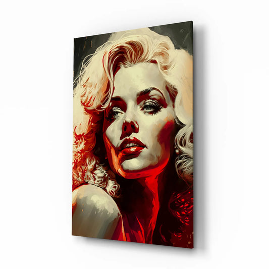 Marilyn Monroe Glass Wall Art  || Designers Collection