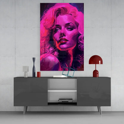 Marilyn Monroe Glass Wall Art  || Designers Collection