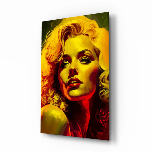 Marilyn Monroe Glass Wall Art  || Designers Collection