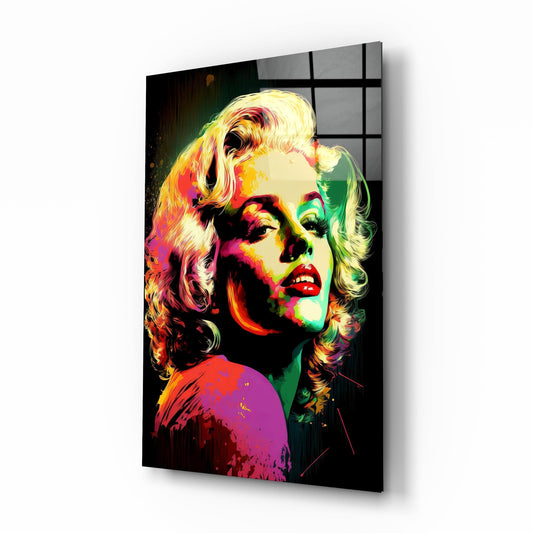 Marilyn Monroe Glass Wall Art  || Designers Collection