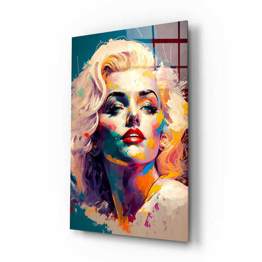 Marilyn Monroe Glass Wall Art  || Designers Collection