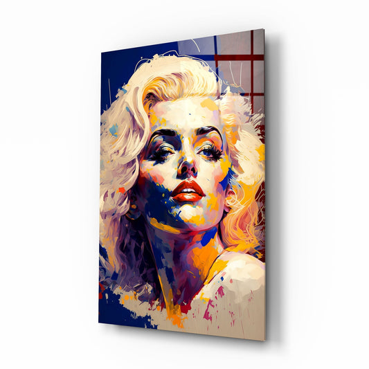Marilyn Monroe Glass Wall Art  || Designers Collection