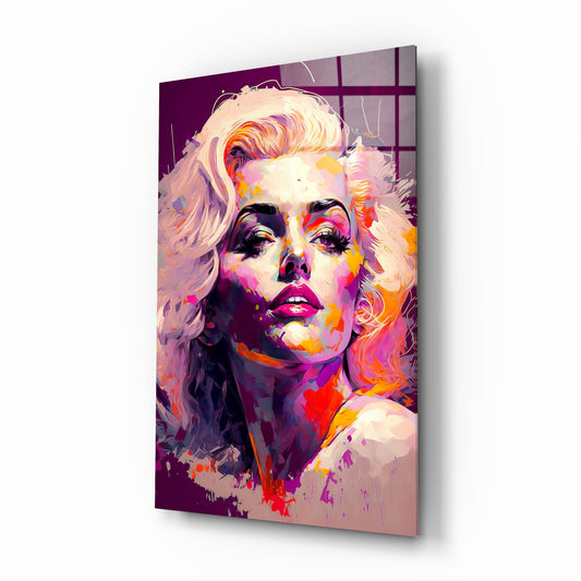 Marilyn Monroe Glass Wall Art  || Designers Collection