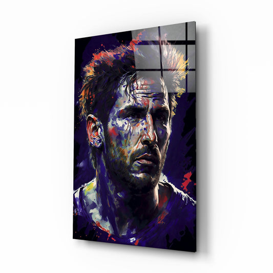 Messi Glass Wall Art  || Designers Collection