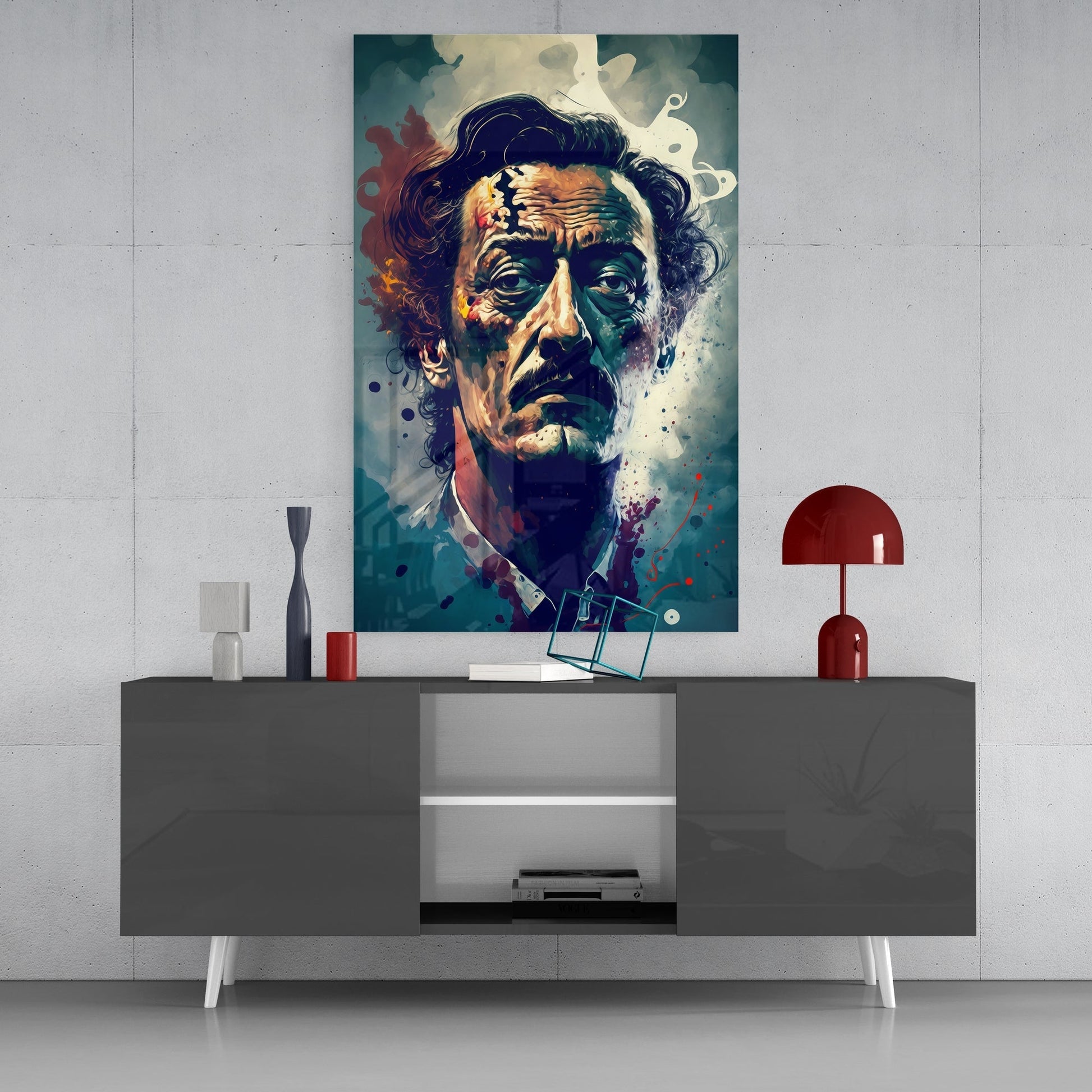 Salvador Dali Glass Wall Art  || Designers Collection