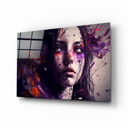 Beauty of a Sadness Glass Wall Art  || Designers Collection