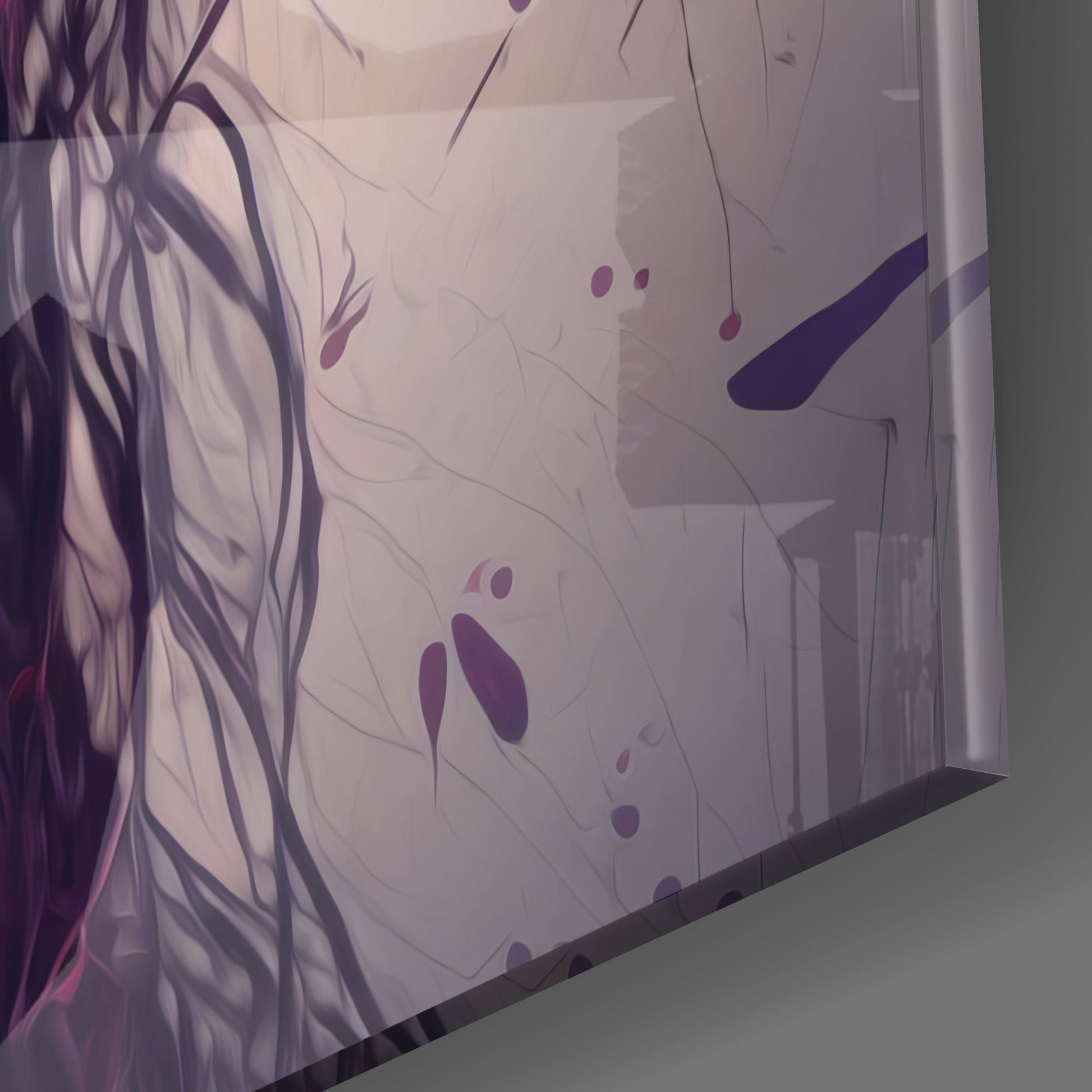 Beauty of a Sadness Glass Wall Art  || Designers Collection