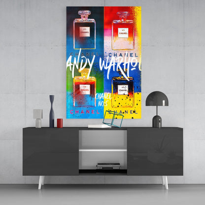 Andy Warhol and Chanel Glass Wall Art || Designers Collection