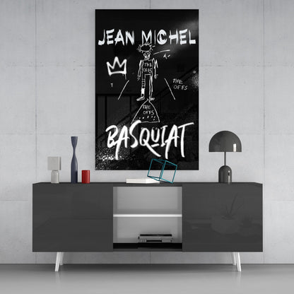 Style of Jean-Michel Basquiat Glass Wall Art || Designers Collection