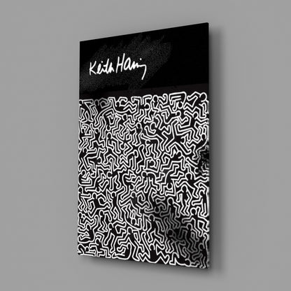 Style of Keith Haring Glass Wall Art || Designers Collection