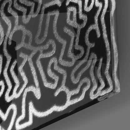 Style of Keith Haring Glass Wall Art || Designers Collection