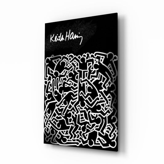 Style of Keith Haring Glass Wall Art || Designers Collection