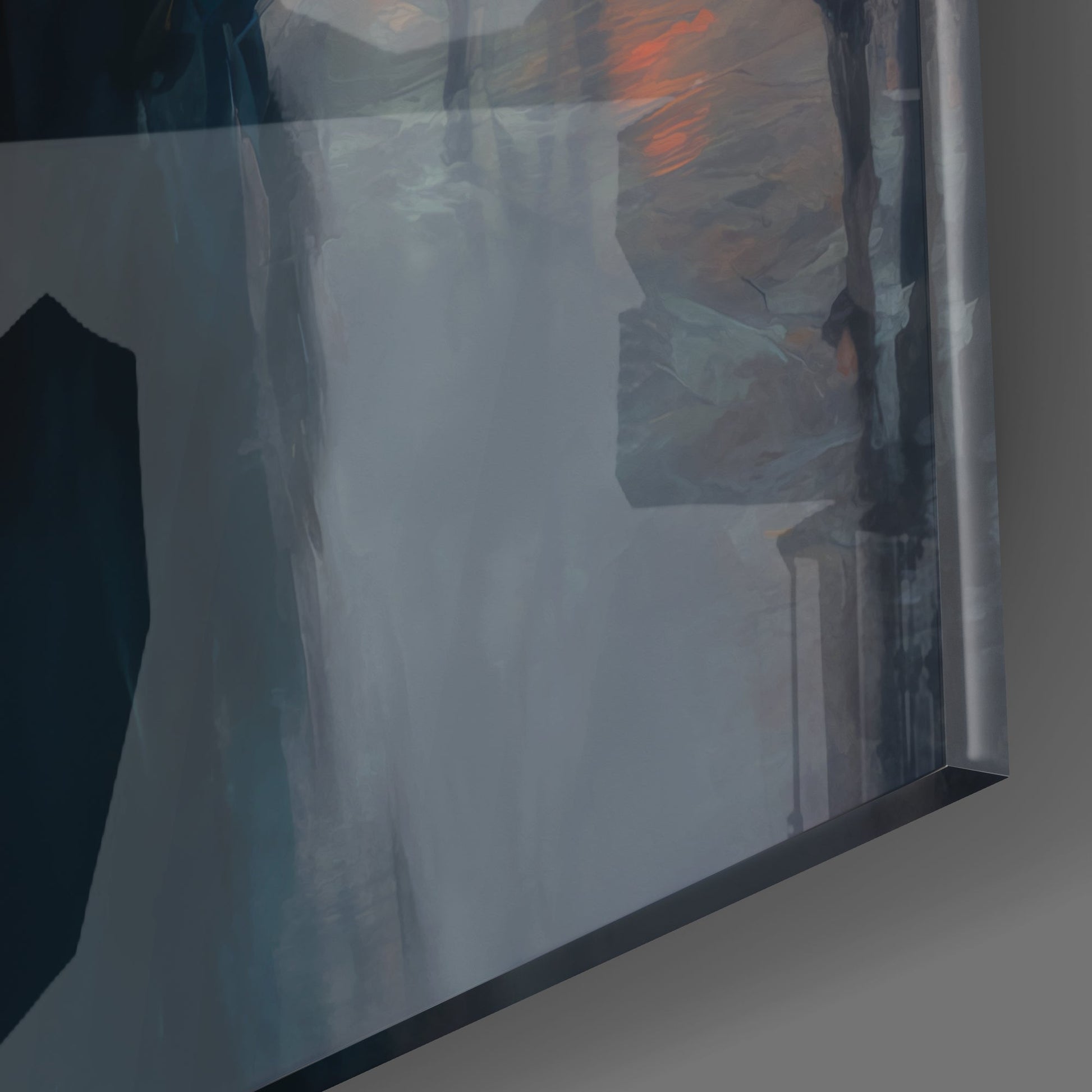 Stand Womenly Glass Wall Art || Designers Collection