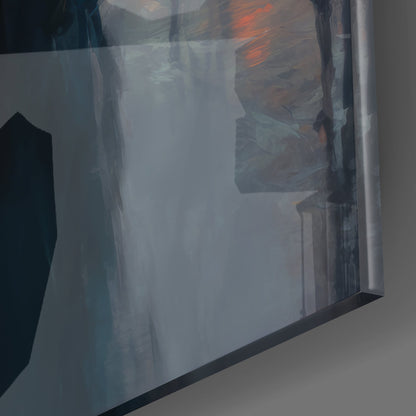 Stand Womenly Glass Wall Art || Designers Collection