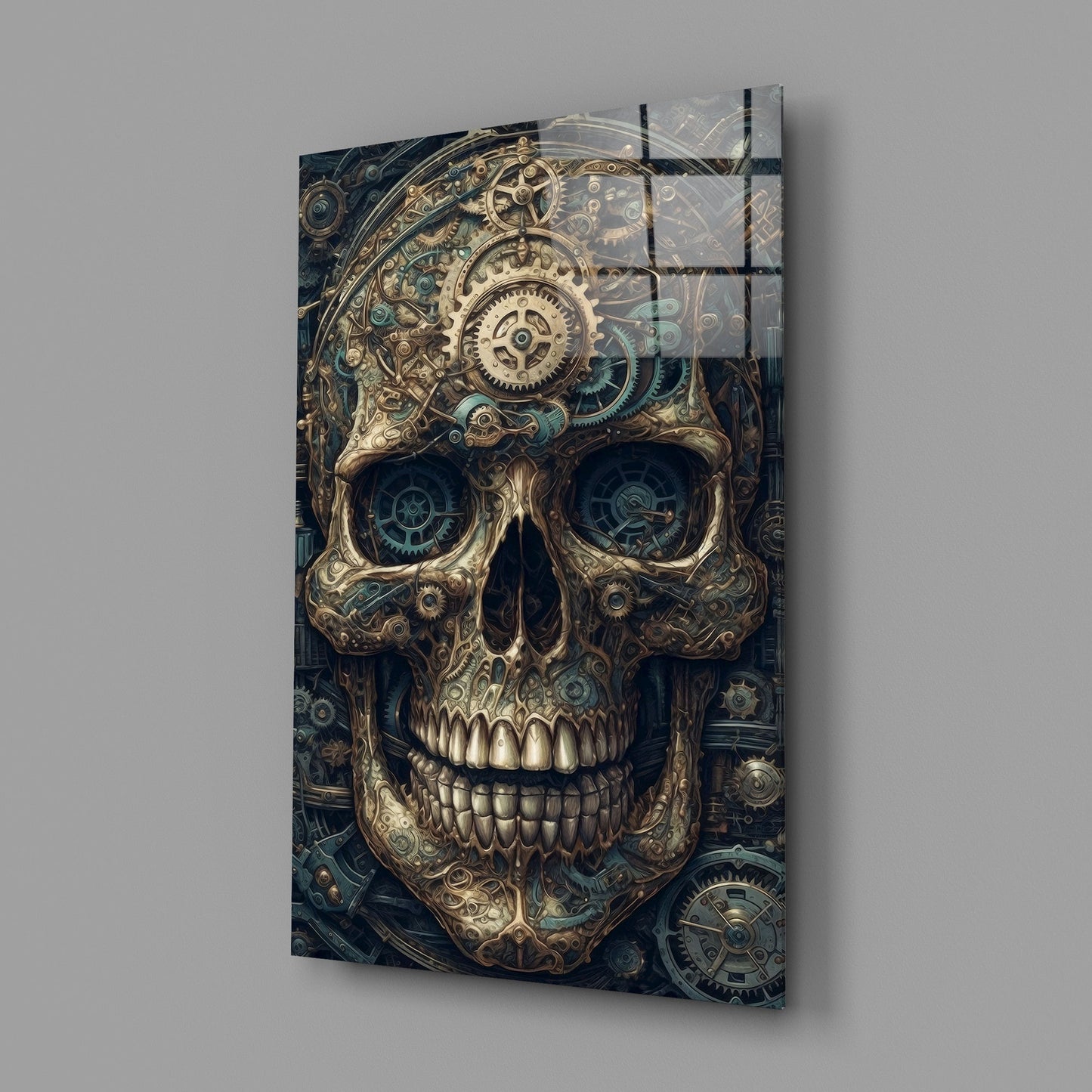 The Skull Glass Wall Art || Designer's Collection