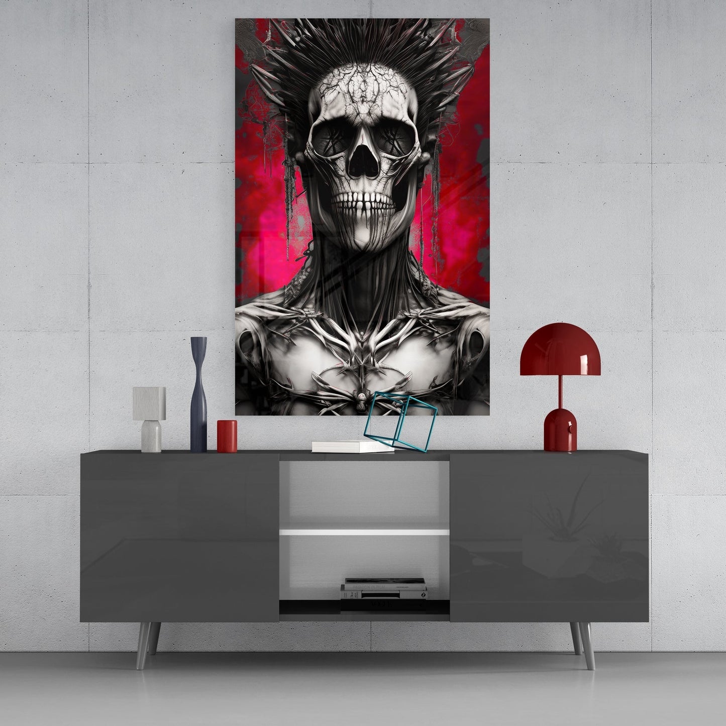 Warrior Glass Wall Art || Designer's Collection