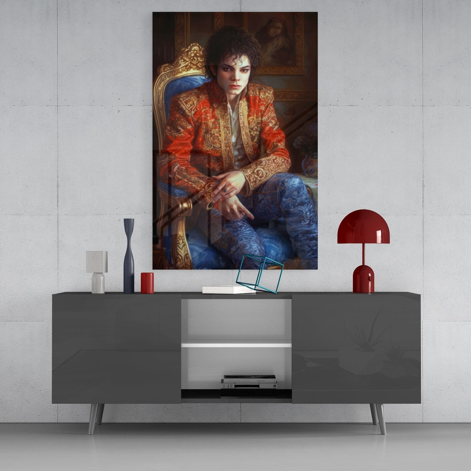 Michael Jackson  Glass Wall Art || Designer's Collection