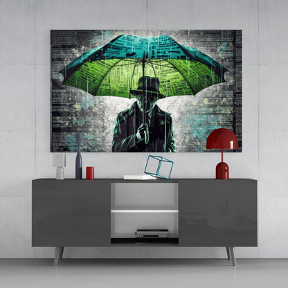 Rain of Answers Glass Wall Art || Designer's Collection