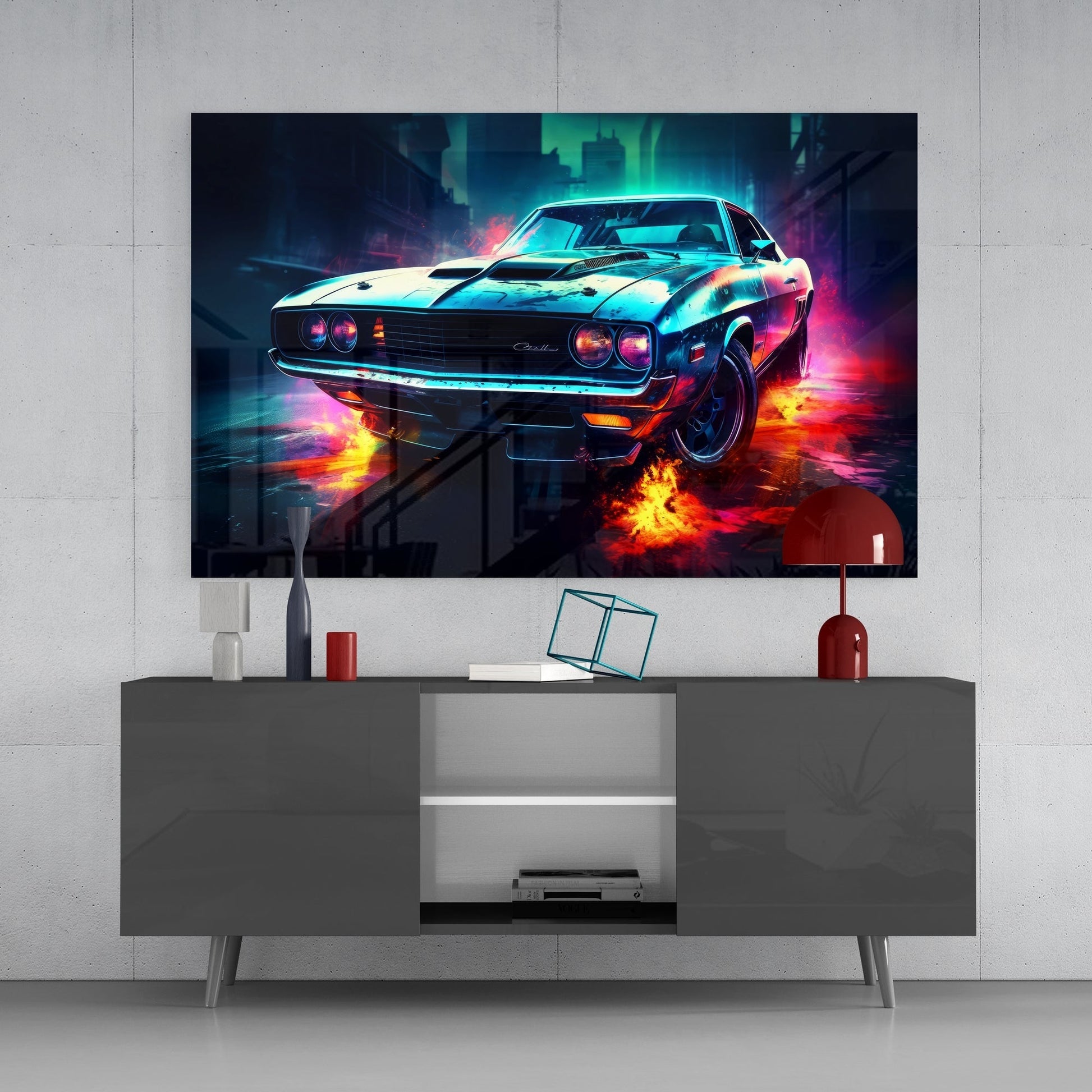 1970 Dodge Challenger  Cam Tablo || Tasarımcı Koleksiyonu