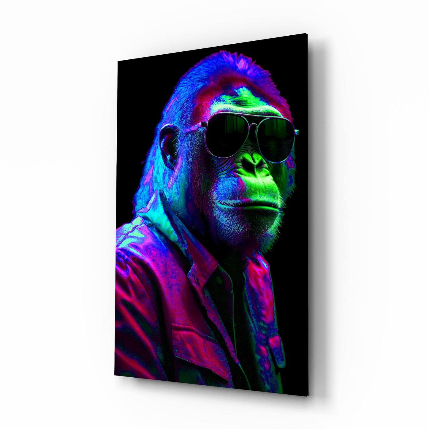 Ape the Cool Glass Wall Art || Designer's Collection