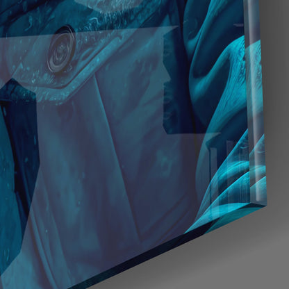 Music and the Ape  Glass Wall Art || Designer's Collection