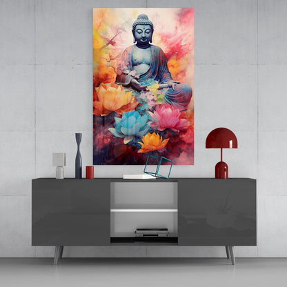 Buddha Glass Wall Art || Designer's Collection