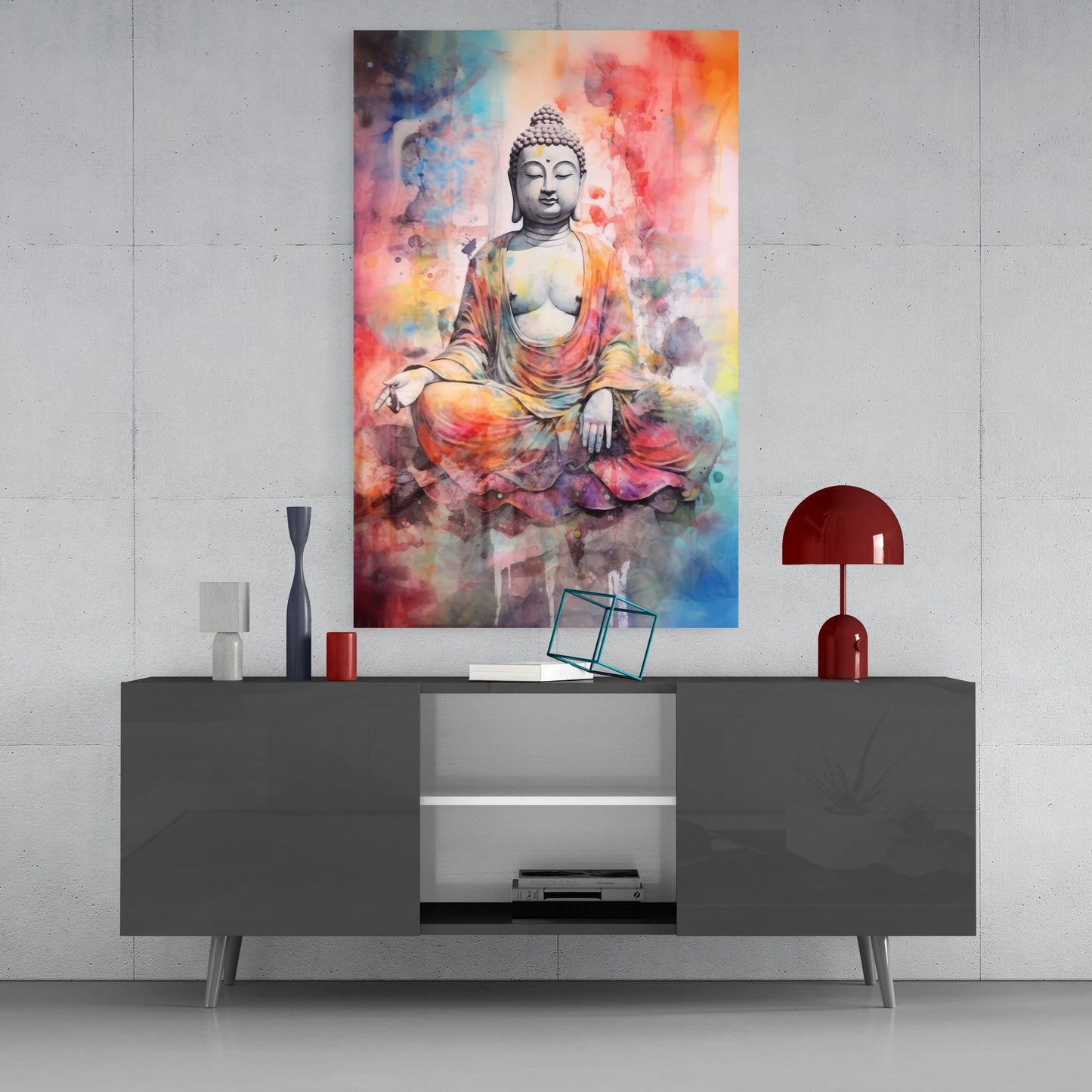 Buddha Glass Wall Art || Designer's Collection