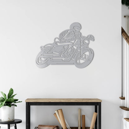 Ölümsüz Ruh İskelet – Metal Motosiklet Duvar Dekoru