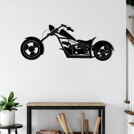 Chopper Efsanesi – Metal Motosiklet Duvar Dekoru
