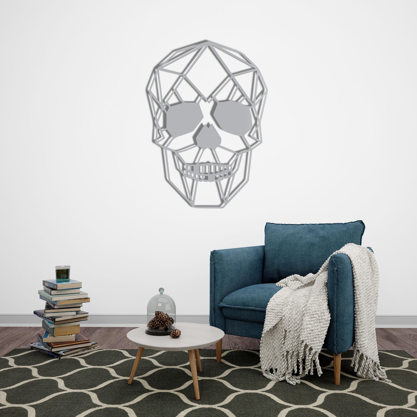 Geometric Skull – Metal Painting