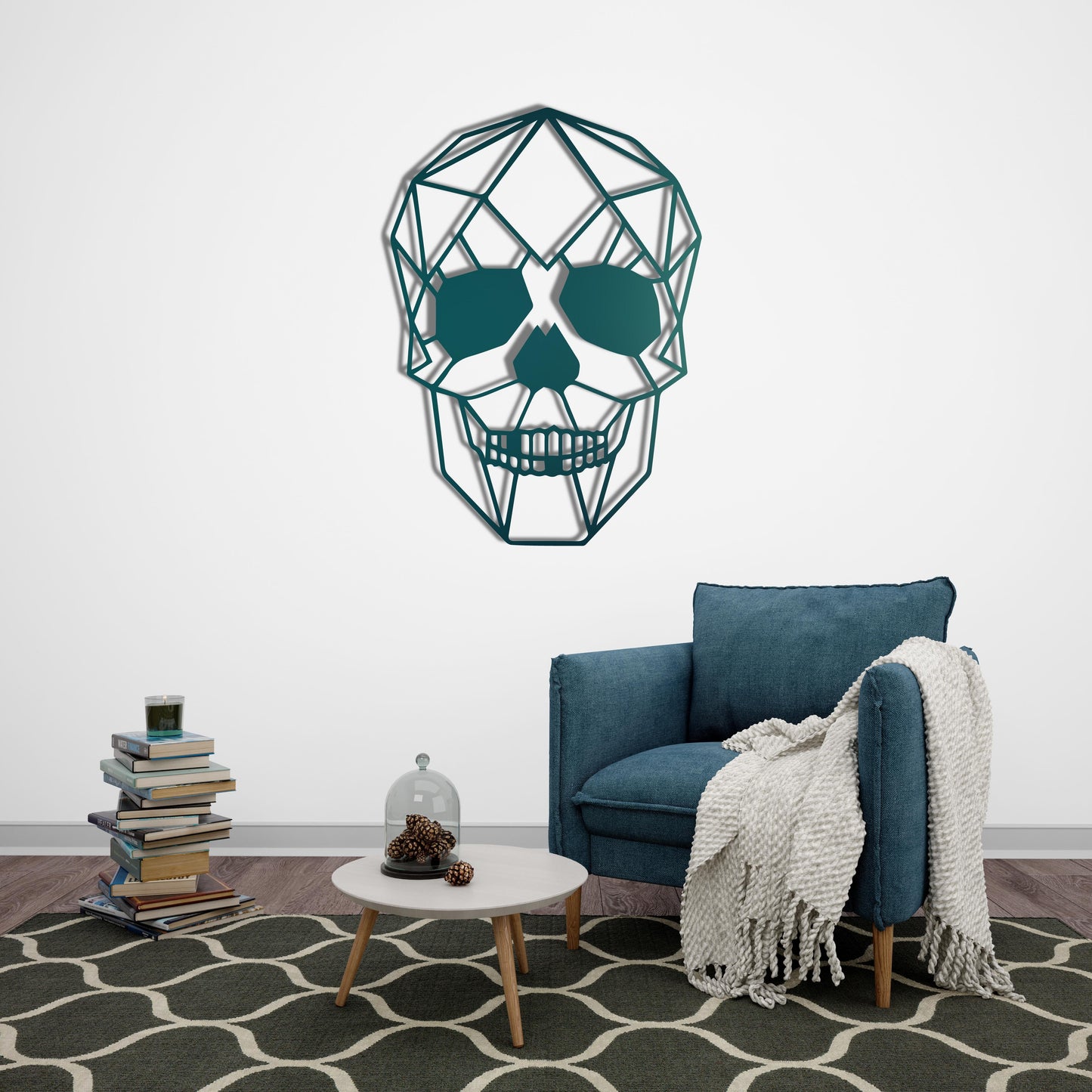 Geometric Skull – Metal Painting