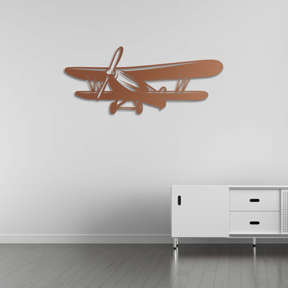 Classic Propeller Airplane – Metal Painting