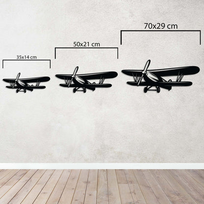 Classic Propeller Airplane – Metal Painting