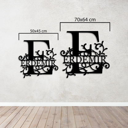 Letter Name Design - Personalized Metal Wall Decor