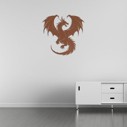 Rise of the Dragon Metal Painting