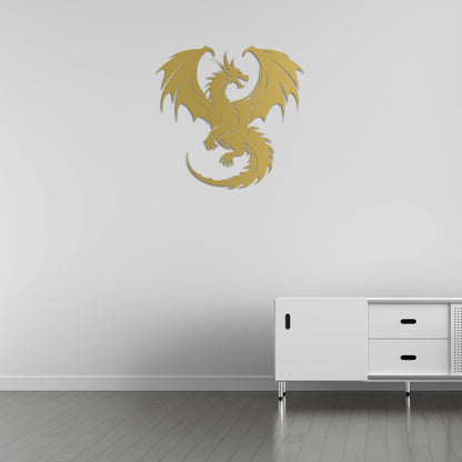 Rise of the Dragon Metal Painting