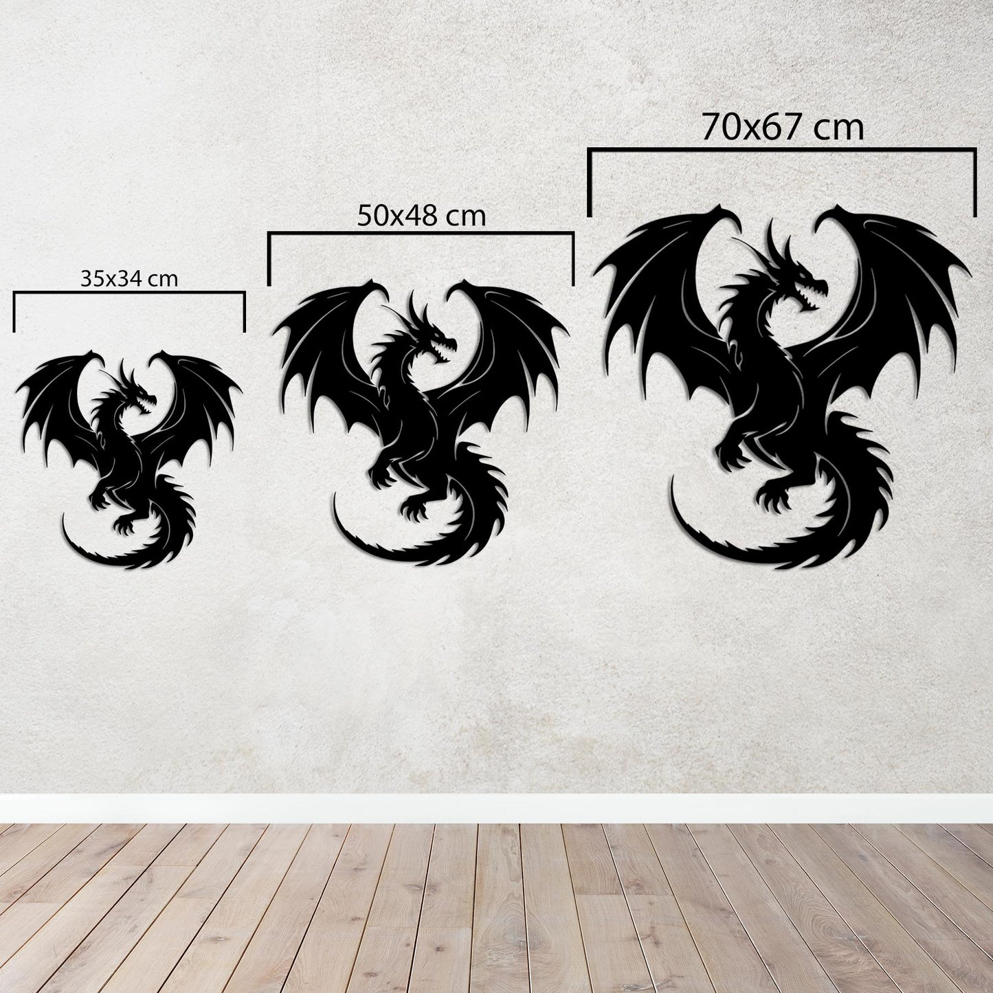 Rise of the Dragon Metal Painting