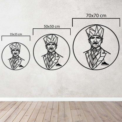 Geometrik Atatürk – Metal Tablo