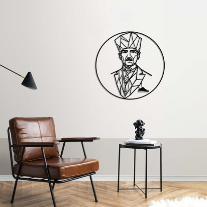 Geometrik Atatürk – Metal Tablo