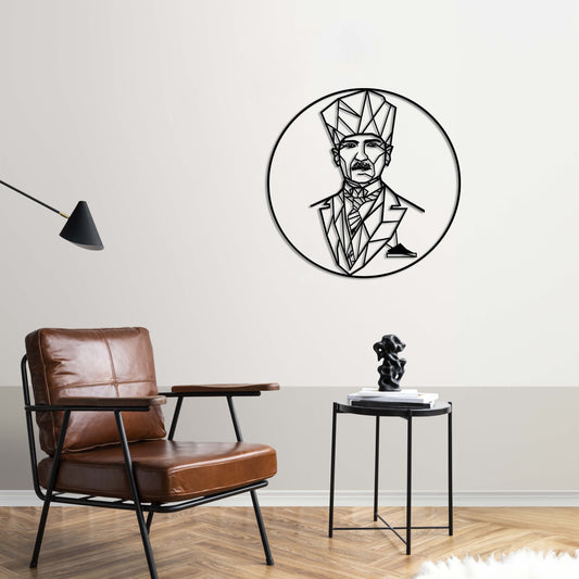 Geometrik Atatürk – Metal Tablo