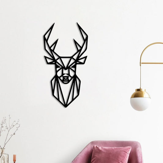 Geometrik Geyik Metal Tablo