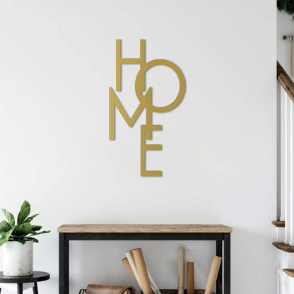 "HOME" Metal Tablo — Ev Gibisi Yok