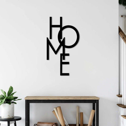"HOME" Metal Tablo — Ev Gibisi Yok