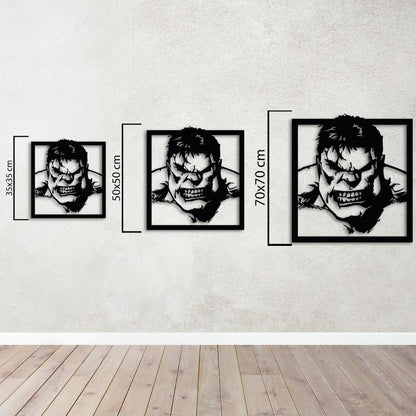 Hulk Yeşil Öfke Metal Tablo