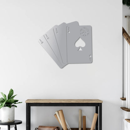İskambil Kağıtları Metal Tablo